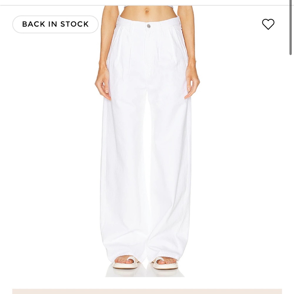 Citizens of Humanity NWT white Maritzy trouser jeans